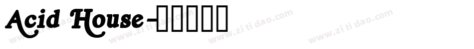 Acid House字体转换